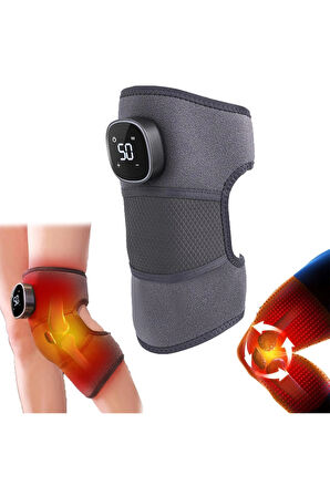 Glr HX001 Şarj Edilebilir Isıtmalı Titreşimli Diz Omuz Bacak Masaj Aleti | Sıcak Kompres ve Çoklu Modlar