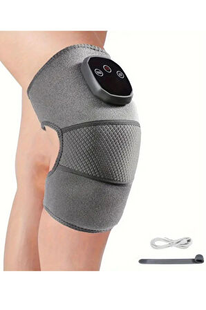 Glr HX001 Şarj Edilebilir Isıtmalı Titreşimli Diz Omuz Bacak Masaj Aleti | Sıcak Kompres ve Çoklu Modlar