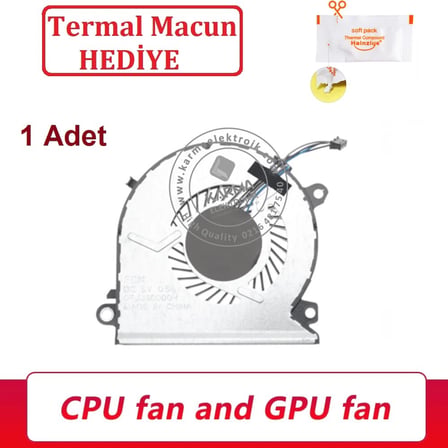 Casper Excalibur G770 Serisi NB800805FHT4B01F21 Notebook Fan - 1 Adet (CPU, GPU Uyumlu Fan - Orjinal Üretici) / FAN309