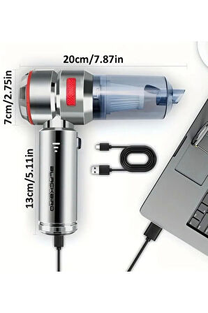 Blackbird MK-5801 16000PA Kablosuz Araç Süpürgesi | 3 Kademeli Güç | Şarjlı El Süpürgesi