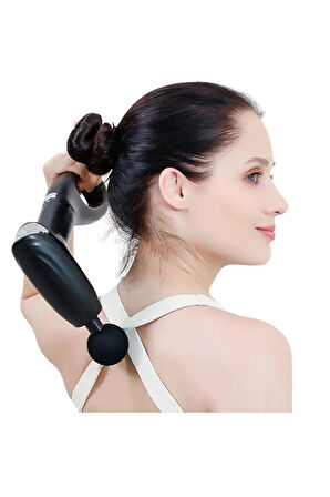 Glr Kh-555 Taşınabilir Şarjlı Titreşimli Kas Masaj Cihazı 4 Başlıklı  Hediye Seti