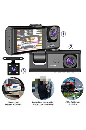 Blic Blm-86 Full HD 1080p WiFi Araç İçi Kamera Gece Görüşlü G-Sensörlü