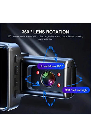 Blic Blm-87 Araç Kamerası  HD Video 3.0 LCD Ekran Geniş Açı G-Sensör Destekli