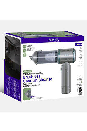 Auhma AHV-10 Kablosuz Taşınabilir Araç İçi El Süpürgesi | 15000PA Güçlü Vakum