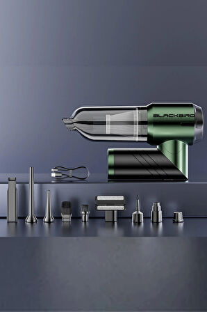 Blackbird MK-5802 16000PA Katlanabilir Kablosuz Araç Süpürgesi | 3 Kademeli Güç | Şarjlı El Süpürgesi