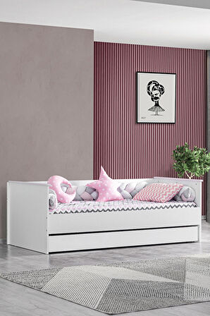 Montessori Karyola, City Sedir Montessori Yavrulu Yatak - Pembe 2 Adet Comfort Yatak