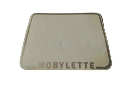Mobylette Far Paneli Yazısı Beyaz