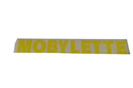 Mobylette Depo Yazısı Sarı (17cm)