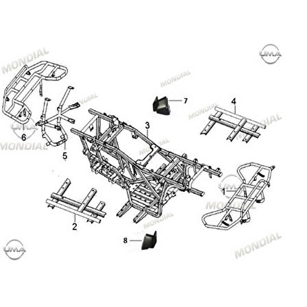 Atv Au200 Motor Bağlantı Braketi Sol Orj