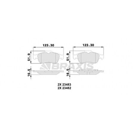Renault Arka Fren Balatası Connect 1.8tdci 02 /> Laguna II III Latıtude Espace IV Vectra C Nissan Primera - Braxıs Aa0068