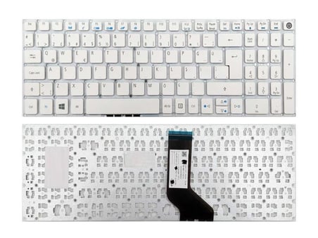 Acer Aspire ES1-523 ES1-532 ES1-532G ES1-533 ES1-572 N16C1 N16C2 Notebook Klavyesi - Beyaz - TR / KL0956W