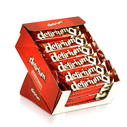 Delirium Sütlü Çikolatalı Marshmallowlu Bar 28 Gr. 24 Adet (1 Kutu)