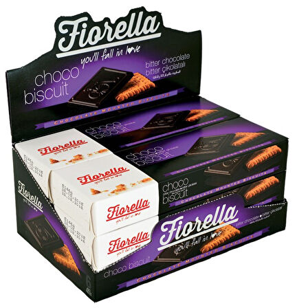 Fiorella Chocobiscuit Bitter Çikolatalı Bisküvi 68 Gr. 6 Adet (1 Kutu)