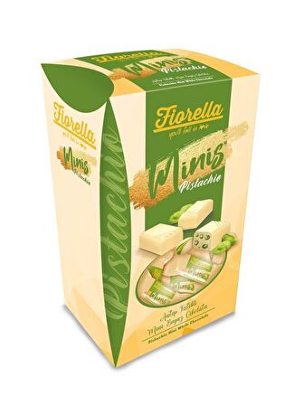 Fiorella Minis Beyaz Çikolatalı Fıstıklı 173 Gr. (1 Kutu)