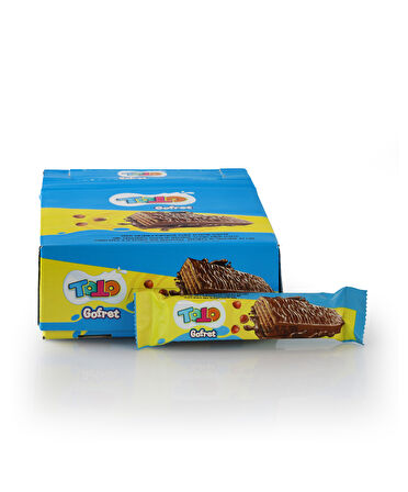 Toto Sütlü Çikolata Kaplamalı Fındık Kremalı Gofret 26 Gr. 24 Adet (1 Kutu)