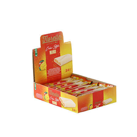 Fiorella Dubai Mangolu Pirinç Patlaklı Beyaz Çikolata 30 Gram 24 Adet (1 Kutu)