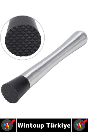 Uzun Ömürlü Ergonomik Tutuş İçecek Kokteyl Bar Meyve Ezme Tırtıklı Zahmetsiz Buz Kırma Çubuğu