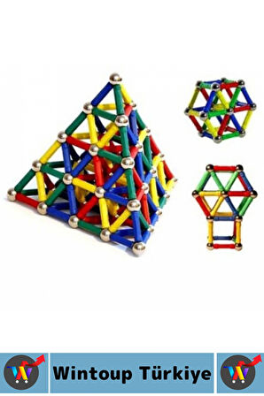 Eğitici Motor Beceri El Göz Koordinasyonu Geliştiren Eğlenceli Çocuk Manyetik Lego Seti 37 Parça