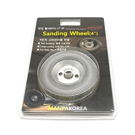 Manpa MP21-17-4 Sanding Wheel 100 mm Ahşap Törpü Zımpara