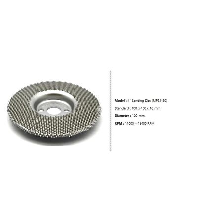 Manpa MP21-17-22 Sanding Disc 100 mm Ahşap Törpü Zımpara