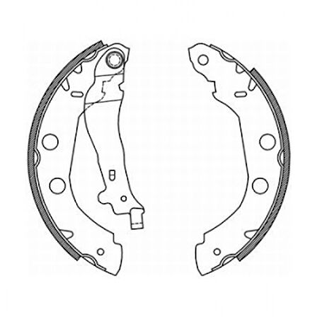 Renault Arka Fren Balatası Pabuc Kangoo 1.5dci 1.9dci (buyuk) - Braxıs Ac0027