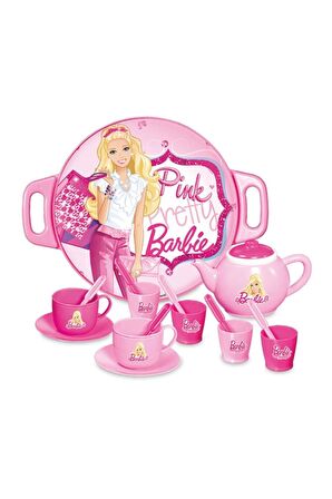 Oyuncak Barbie Tepsili Çay Set