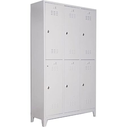 Rafburada Ofis Standart 6'Lı Soyunma Dolabı