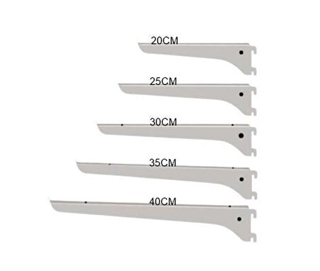 Raf Destek Kolu - Ahşap Raf Desteği, Raf Tutucu Ayak 25 cm-Sol