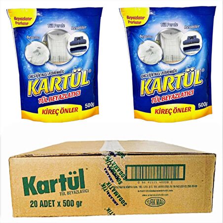 KARTÜL TÜL BEYAZLATICI (20'Lİ PAKET - KOLİ)