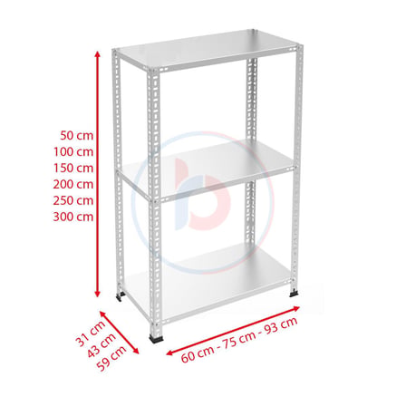 3 Katlı Paslanmaz Krom Raf Inox Soğuk Oda Rafı Buzhane Rafı Mutfak Banyo Islak Zemin Rafı Akvaryum Rafı 59x60 cm-100 cm-0.70 mm