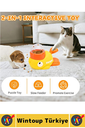 Pet İlgi Çekici Zihinsel Gelişim Yavaş Yeme Alışkanlığı İnteraktif Kedi Köpek Ödül Maması Oyuncağı