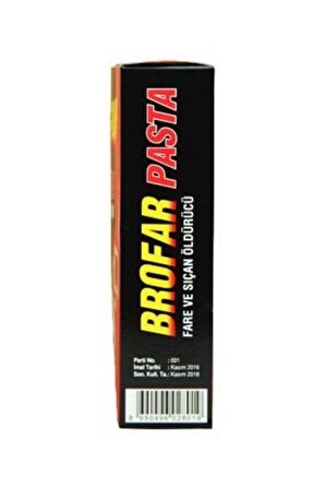 Fare Zehiri Brofar Pasta 100 Gr Fare İçin Zehirli Pasta