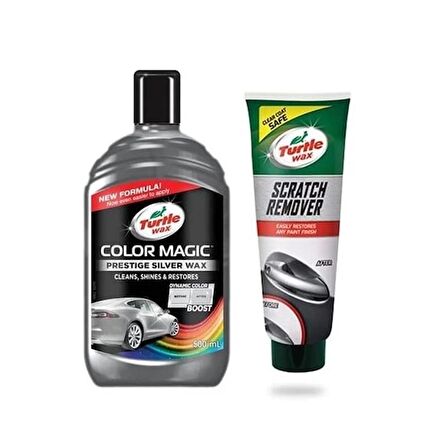 Turtle Wax Renkli Cila Gri + İnce Çizik Giderici Pasta 100 Ml