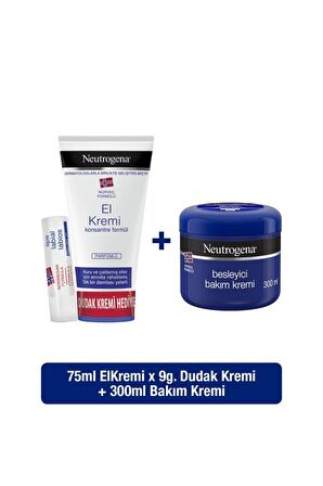 Neutrogena Parfümsüz El Kremi 75 Ml + Dudak Kremi Hediye 