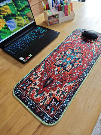 SGE TEKNOLOJİ 70X30 CM FOSFORLU DİKİŞLİ DEKORATİF HALI KAYDIRMAZ TABAN SPEED YÜZEY OYUNCU MOUSE PAD GAMİNG