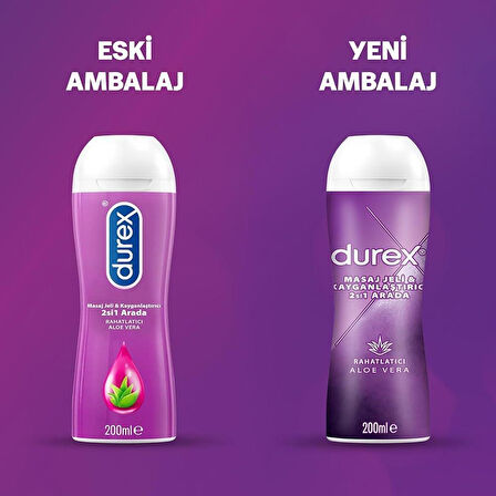 Durex Masaj Jeli 2 si 1 Arada Aloe Veralı 200 Ml-SKT:02/2026