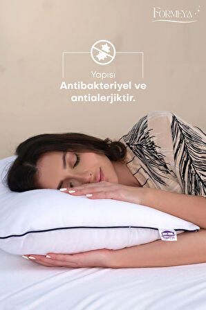 2 Adet Climate Nano Jel Yastık Otel Yastığı 50x70 cm %100 Pamuk Dış Kumaş