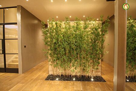 Yapay Bambu Sopası 12 Yapraklı 150cm Yapay Çiçek Bambu Duvarı