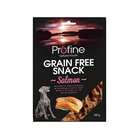 Profine 200Gr Somon Etli Tahılsız Grain Free Salmon Snack 12Adet Köpek Ödülü