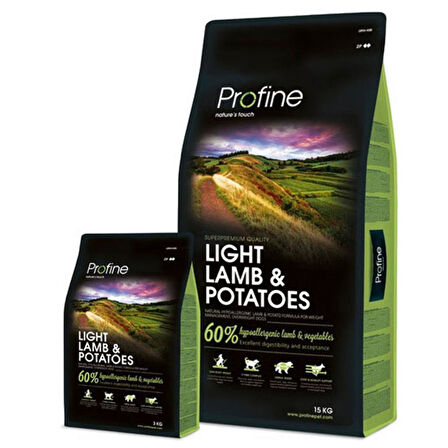 Profine 3Kg Light Adult Kuzu Etli  Yetişkin Köpek Maması