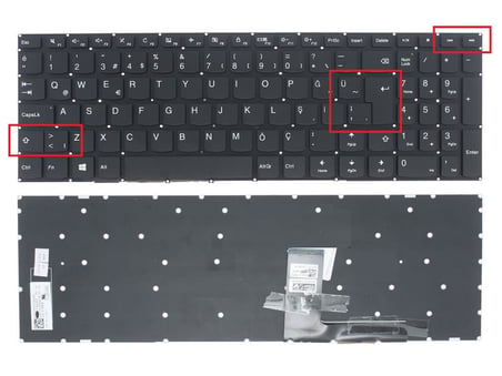 Lenovo ideaPad 310-15IKB, 510-15IKB Uyumlu Notebook Klavyesi, Laptop Tuş Takımı (Siyah TR)  / KL0976