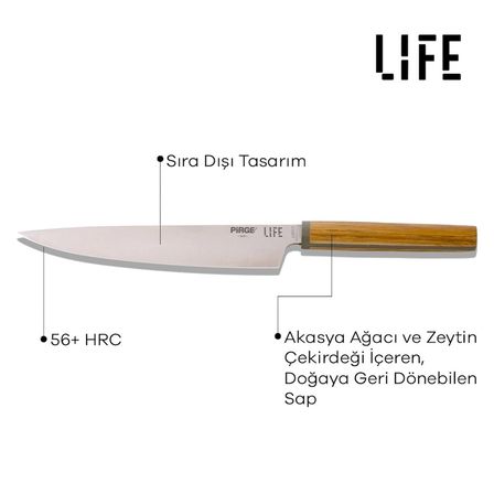 Pirge Life Dilimleme ve Ekmek 2'li Bıçak Seti - 10020 