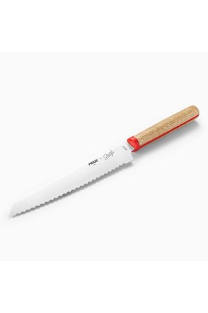  PİRGE LIFE EKMEK BIÇAĞI 17,5 CM KIRMIZI	