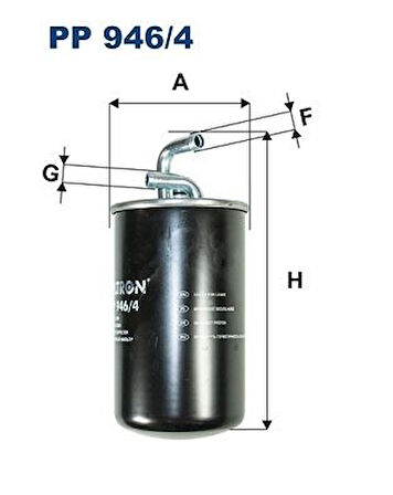 Jeep Yakıt Filtresi Jeep Compass 2.0 4×4 06> - Filtron Pp 946/4