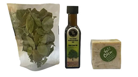 Sidr Yaprağı + Sidr Yaprağı Yağı + Sidr Sabunu (Avantaj Set)