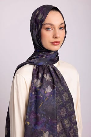 Ayshara Kardelen Koleksiyonu Çift Taraflı Şal 72x190 cm