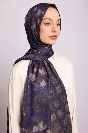 Ayshara Kardelen Koleksiyonu Çift Taraflı Şal 72x190 cm