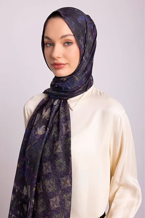 Ayshara Kardelen Koleksiyonu Çift Taraflı Şal 72x190 cm