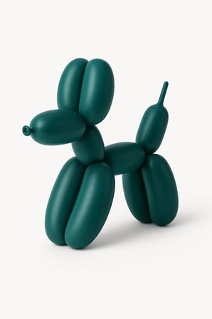 3d Tasarım Balon Köpek Dekoratif Biblo - Ev / Ofis 6 x 12