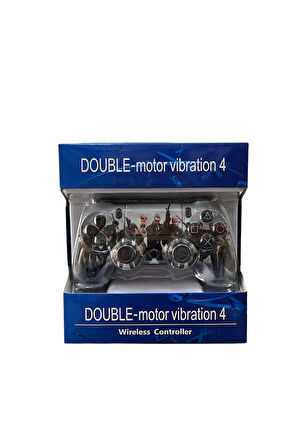 GlrTech P4M Kablosuz Oyun Kolu  Double Motor Titreşimli Şarj Edilebilir PS4 Uyumlu